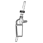 AD-0153: Thermometer Adapter, 10 Degree Offset, Screw Cap, Hose Connection