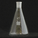 Erlenmeyer Flasks, Ground Joint Capacity 125ml. Outer joint size 14/20.