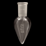 Pear Shape Flasks, Heavy Wall Capacity 50mL. Outer joint size 24/40.