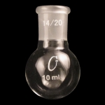 Round Bottom Flasks, Heavy Wall Capacity 10ml. Outer joint size 14/20.