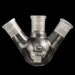 3 Neck Round Bottom Flasks, Angled, Heavy Wall, Low Capacity Capacity 25ml. Joints size: Center 14/20; Side 14/20.