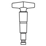 Glass Plug, Straight Bore Bore size: 2mm. For stopcocks of size 12/30.
Includes key retaining device AC-0012-001.