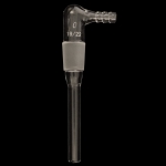 Inlet Adapter, Inner Joint, 90 Degrees, with Tube Inner joint size 19/22. Length of tube 75mm.