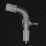 Distillation Adapter, Vacuum Take-off, 105 degrees Upper outer joint 29/42. Lower inner joint 29/42.