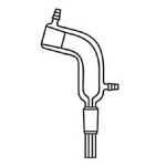 Distillation Adapter, Jacketed, 105 Degree Upper outer and lower inner joint size 24/40.