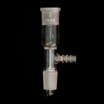 Distillation Adapter, Vacuum Take-off, Vertical Upper outer and lower inner joints of size 19/22.