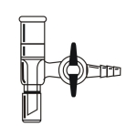 AD-0033: Vacuum Take-off Adapter with Side PTFE Stopcock