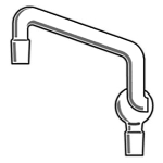 Connecting Adapter, Kjeldahl Trap, Inner Joints Two lower inner joints size 24/40. Stem length 200mm.