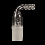 Tubing Inlet Adapter, Inner Joint, 90 Degrees Inner joint size 19/22.