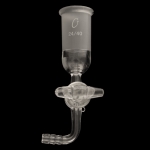 Flow Control Adapter, Stopcock, Inlet 90 degrees, Outer Joint Outer joint size 24/40. Glass stopcock.