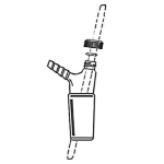 AD-0155: Adapter, Thermometer, 10 Degree Offset, Screw Cap, Hose Connection