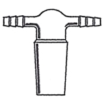 Inert Gas Adapter, Inner Joint, Two Hose Connections Inner joint size 19/22.