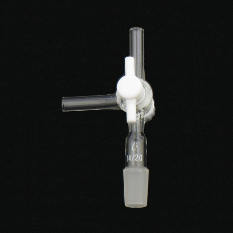 Flushing PTFE Stopcock, 14/20 Inner Joint. Lab Glass -