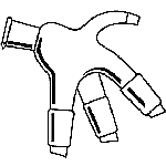 AD-0412: Distillation Receiver Adapter, Distribution, Vacuum Hose