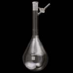 Kjeldahl Shaped Schlenk Flask, Sidearm Stopcock Capacity 1000mL. Outer joint size 24/40. Glass stopcock.