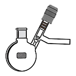 AL-1190: Schlenk Reaction/Storage Flask, Round Bottom, Single Neck