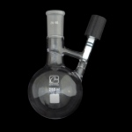 Reaction Storage Round Bottom Flask with Stopcock and Sidearm Capacity 250mL. Outer joint size 24/40.
