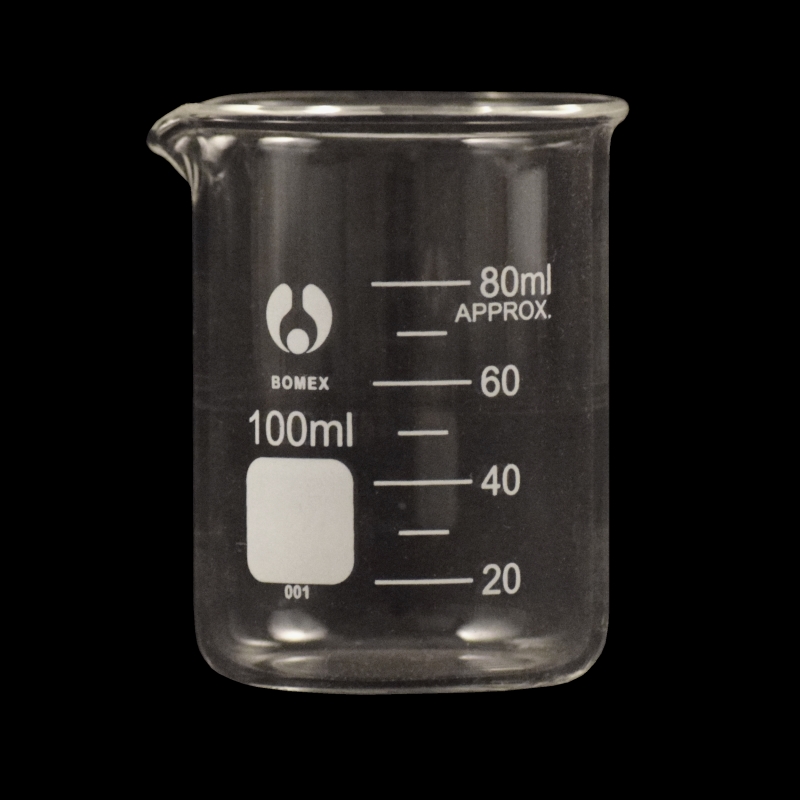 Beaker, 1000ml - Low Form - 100ml Graduations - Borosilicate Glass