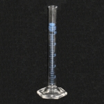 Measuring Cylinder. Hexagonal Base. Capacity 10 ml. Accuracy limits 0.2.