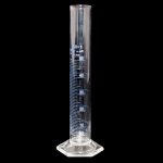 Measuring Cylinder. Hexagonal Base. Capacity 50 ml. Accuracy limits 0.5.