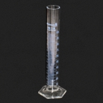 Measuring Cylinder. Hexagonal Base. Capacity 100 ml. Accuracy limits 1.0.