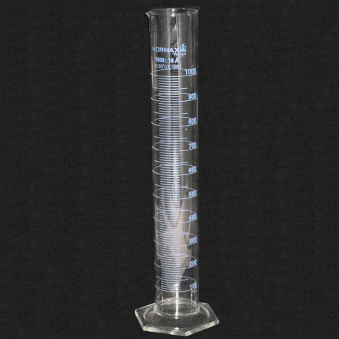 CB 1000ml Glass Graduated Cylinder – 1L Lab Measuring Cup, New