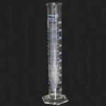 Measuring Cylinder. Hexagonal Base. Capacity 1000 ml (1 L) . Accuracy limits 10.