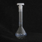 Volumetric flask Capacity 25ml. Accuracy limits 0.03.