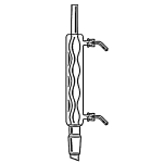 CD-0006: Allihn Condenser, with Plastic Hose Connection