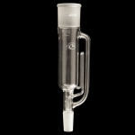 Soxhlet Extractor Extraction capacity: 85mL. Body OD: 40mm.
Top outer joint: 45/50. Lower inner joint: 24/40.