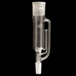 Soxhlet Extractor Extraction capacity: 85mL. Body OD: 40mm.
Top outer joint: 45/50. Lower inner joint: 24/40.