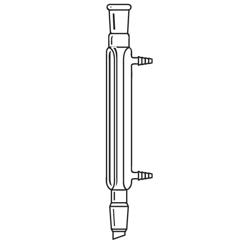 400mm Jacket Length Kimble 18140-400 Glass Liebig Condenser with Drip Tip and Full Length 24/40 Joint