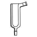 Dewar Type Condenser, Upper Outer Joint, 75 Degree ID 70mm. Effective length 90mm. Outer and inner joints size 14/20.