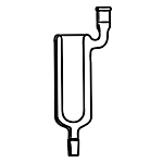 Dewar Type Condenser, Upper Outer Joint, 90 Degree ID 40mm. Effective length 200mm. Outer and inner joints size 24/40.