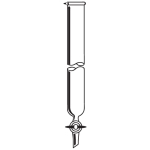 Chromatography Column, PTFE Stopcock ID 3in. Length 24in. Stopcock bore size 4mm.