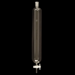 Chromatography Column, Taper Joint, PTFE stopcock ID 1 1/2in. Length 18in. Top joint 24/40. PTFE bore 2mm.