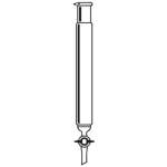 CL-0007: Chromatography Column, Taper Joint, PTFE stopcock, Fritted Disk