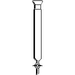 CL-0009: Chromatography Column, Spherical Joints, PTFE Stopcock