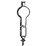 Chromatography Column, Taper Joint, Reservoir, PTFE Stpk, Fritted Disc Reservoir capacity 2000ml. ID 3in. Length 18in. Bore size 4mm.