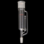 Soxhlet Extractor Extraction capacity: 200mL. Body ID: 50mm.
Top outer joint: 55/50. Lower inner joint: 24/40.
Overall Height: 350mm.