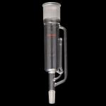 Soxhlet Extractor Extraction capacity: 200mL. Body ID: 50mm.
Top outer joint: 55/50. Lower inner joint: 24/40.
Overall Height: 350mm.