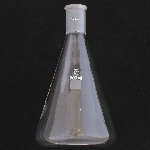Erlenmeyer Flasks, Ground Joint Capacity 500ml. Outer joint size 24/40.