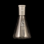 Erlenmeyer Flasks, Ground Joint Capacity 125mL. Outer joint size 24/40.