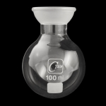 Round Bottom Flasks, Heavy Wall, Spherical Socket Joint Capacity: 100mL. Outer joint size: 35/20.