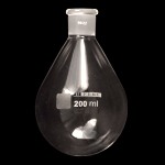 Evaporating Flasks, Single Neck Capacity 200mL. Outer joint size 19/22.