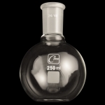 Flat Bottom Flasks, Heavy Wall Capacity: 250mL. Outer joint size: 24/40.