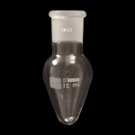 Pear Shape Flasks, Heavy Wall Capacity 15mL. Outer joint size 19/22.