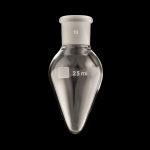 Pear Shape Flasks, Heavy Wall Capacity 25mL. Outer joint size 19/22.