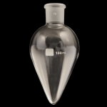 Pear Shape Flasks, Heavy Wall Capacity 100mL. Outer joint size 19/22.