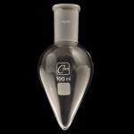 Pear Shape Flasks, Heavy Wall Capacity 100ml. Outer joint size 24/40.